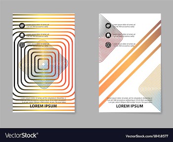 Brochure layout template abstract flyer cover vector image