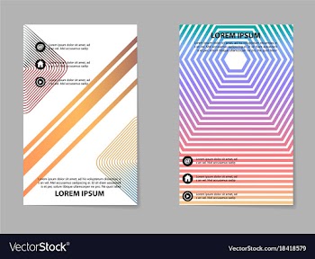 Brochure layout template abstract flyer cover vector image