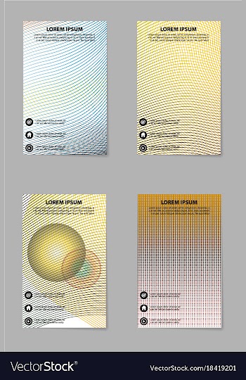 Brochure layout template abstract flyer cover vector image