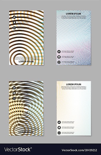 Brochure layout template abstract flyer cover vector image