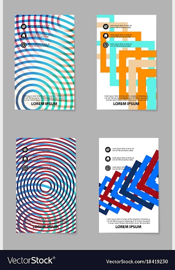 Brochure layout template abstract flyer cover vector image