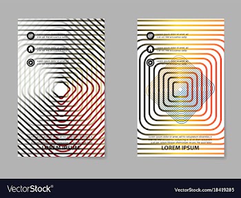 Brochure layout template abstract flyer cover vector image