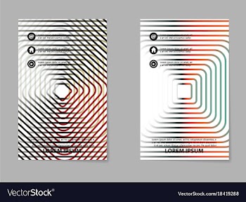 Brochure layout template abstract flyer cover vector image