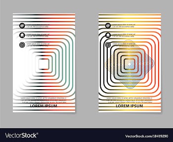 Brochure layout template abstract flyer cover vector image