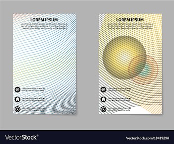 Brochure layout template abstract flyer cover vector image