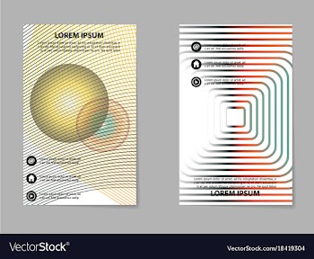 Brochure layout template abstract flyer cover vector image