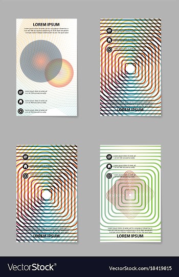 Brochure layout template abstract flyer cover vector image
