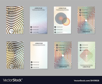 Brochure layout template abstract flyer cover vector image