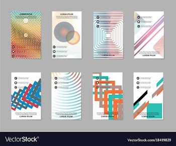 Brochure layout template abstract flyer cover vector image