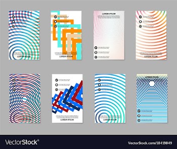 Brochure layout template abstract flyer cover vector image