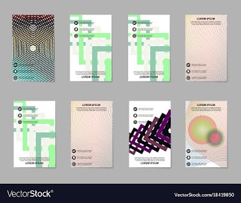 Brochure layout template abstract flyer cover vector image