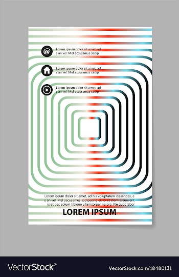 Brochure layout template abstract flyer cover vector image