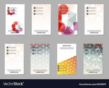Brochure layout template abstract flyer cover vector image