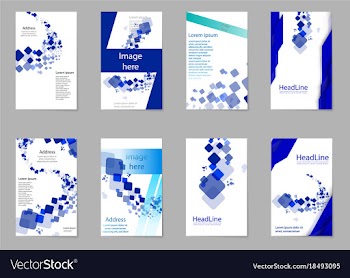 Brochure layout template cover design background vector image