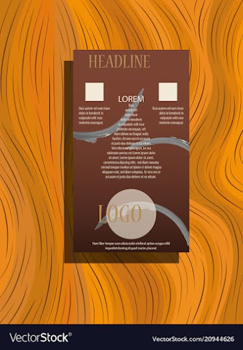Brochure layout template cover design background vector image