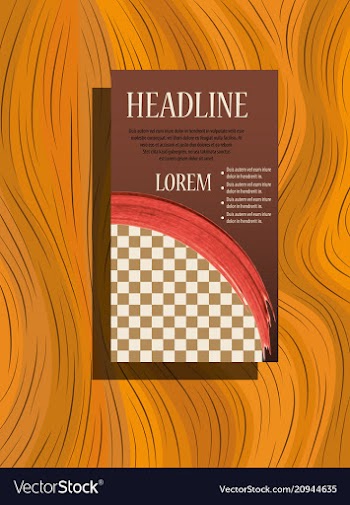 Brochure layout template cover design background vector image