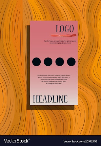 Brochure layout template cover design background vector image
