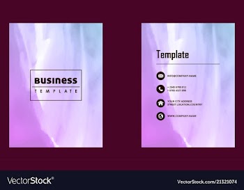 Brochure layout template watercolor cover design vector image