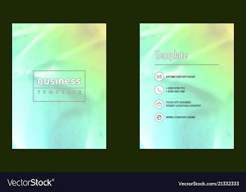 Brochure layout template watercolor cover design vector image