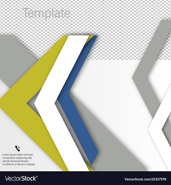 Brochure template design with arrows vector image