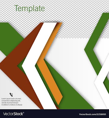 Brochure template design with arrows vector image