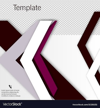 Brochure template design with arrows vector image