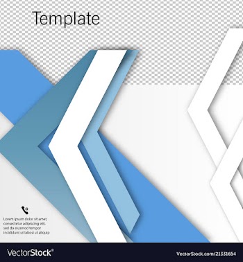 Brochure template design with arrows vector image