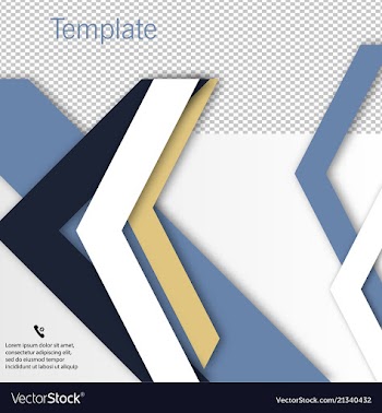 Brochure template design with arrows vector image