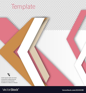 Brochure template design with arrows vector image