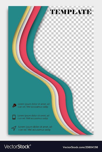 Brochure template flyer design background include vector image