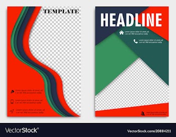 Brochure template flyer design background include vector image
