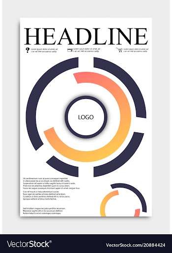 Brochure template flyer design background include vector image