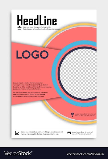 Brochure template flyer design background include vector image