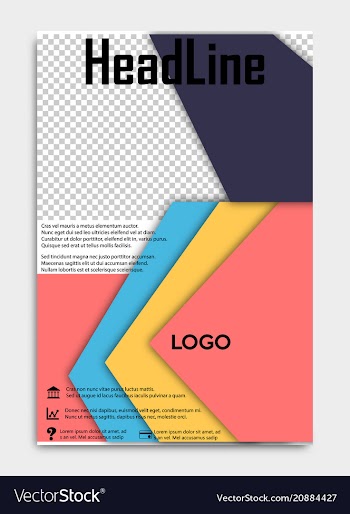 Brochure template flyer design background include vector image