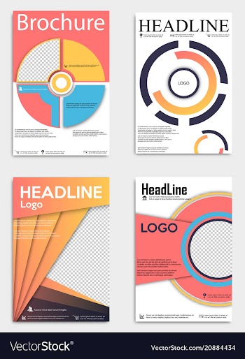 Brochure template flyer design background include vector image