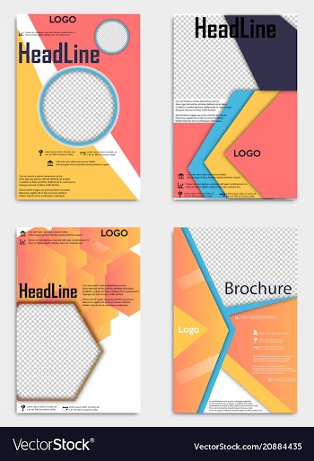 Brochure template flyer design background include vector image