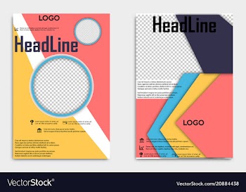 Brochure template flyer design background include vector image