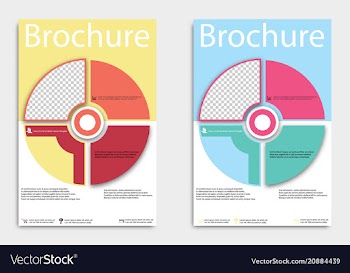 Brochure template flyer design background include vector image