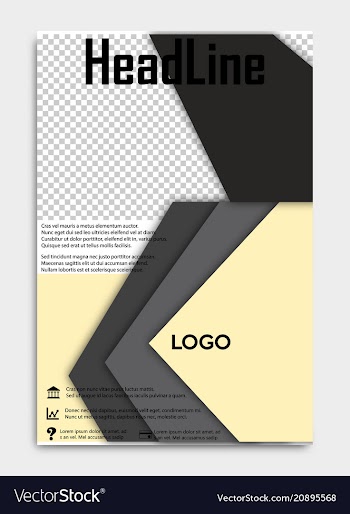 Brochure template flyer design background include vector image