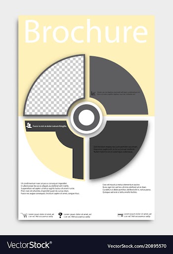Brochure template flyer design background include vector image