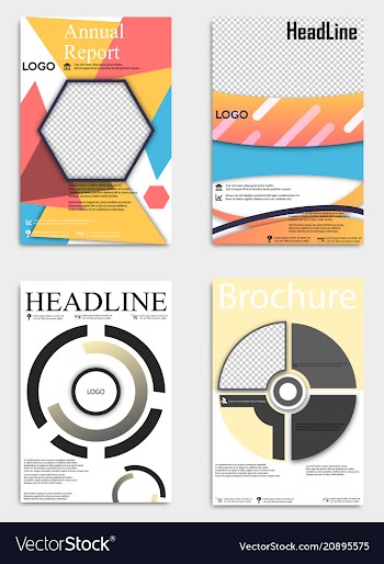 Brochure template flyer design background include vector image