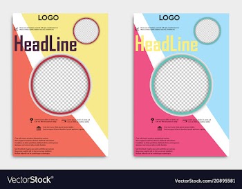 Brochure template flyer design background include vector image