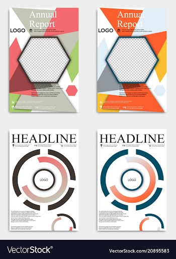 Brochure template flyer design background include vector image