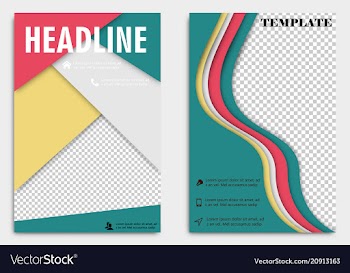 Brochure template flyer design background include vector image
