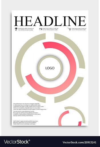 Brochure template flyer design background include vector image