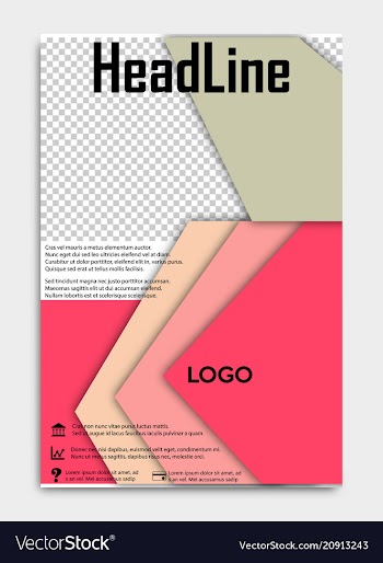 Brochure template flyer design background include vector image