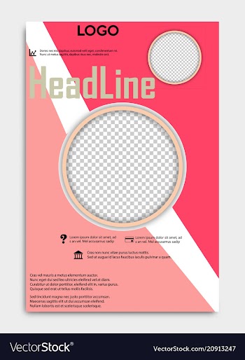 Brochure template flyer design background include vector image