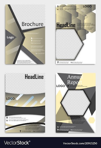 Brochure template flyer design background include vector image