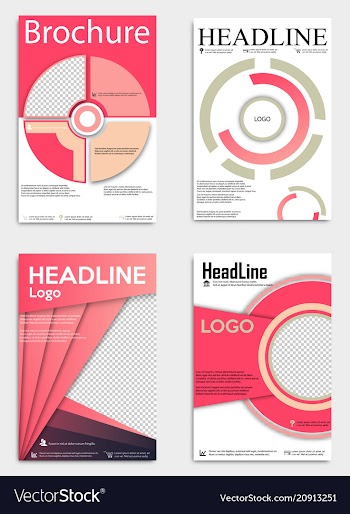 Brochure template flyer design background include vector image