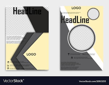 Brochure template flyer design background include vector image